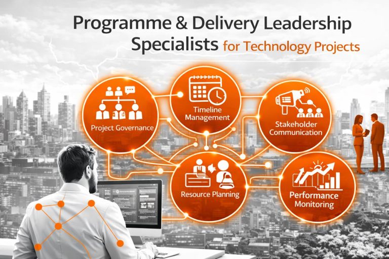 programme and delivery leadership specialists managing complex technology projects and coordinating teams