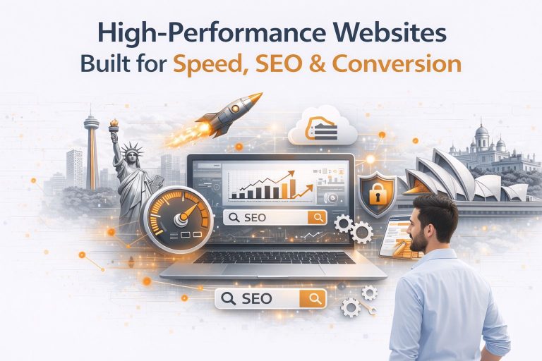 high performance websites optimized for speed seo and conversion with fast loading and responsive design