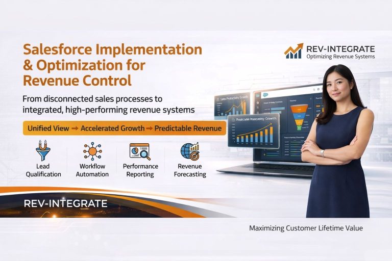 Salesforce CRM implementation and optimization for revenue control and sales pipeline management